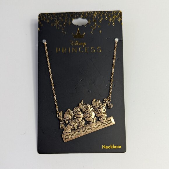 Disney Princess Seven Dwarfs Adventure Begins With Friends Necklace - Picture 1 of 5